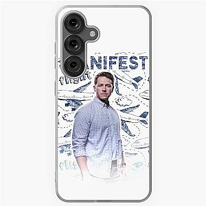 Manifest Ben Stone Poster With Flights And Planes Pattern Background Samsung Galaxy Soft Case