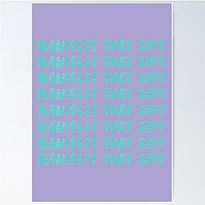 Manifest Purples and Blue Poster