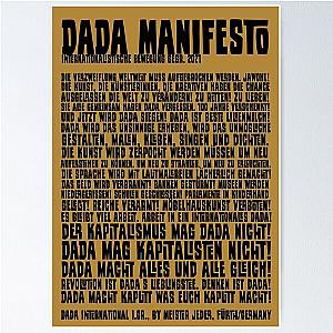 DADA Manifesto Poster