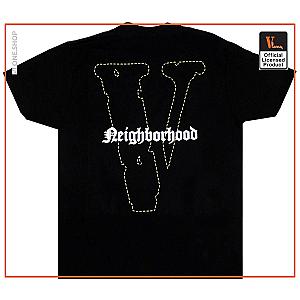 Vlone T-Shirts – Vlone x Neighborhood Skull Black T-Shirt VL2309