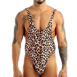 Mankini Leopard Swimsuit