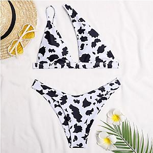 The Cow Print Bikini – New Fashion One Shoulder Swimsuit