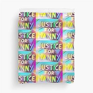 Justice For Manny Duvet Cover