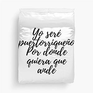 Preciosa Rafael Hernández Marín y Marc Anthony Puerto Rico Quote Duvet Cover