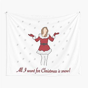 Mariah Carey All I Want For Christmas Is Snow Tapestry