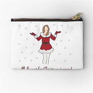 Mariah Carey All I Want For Christmas Is Snow Zipper Pouch