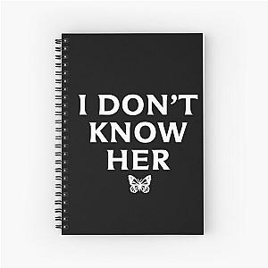 I DON'T KNOW HER Mariah Carey Quote Black Spiral Notebook