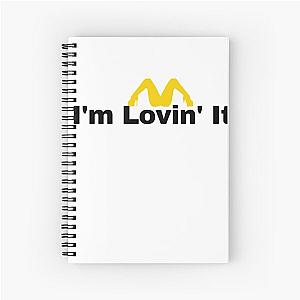 Mariah Carey Mcdonalds, im lovin' it, Christmas Gift ideas Spiral Notebook