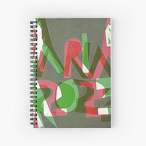 Holiday Mariah Carey Monotype Print Spiral Notebook