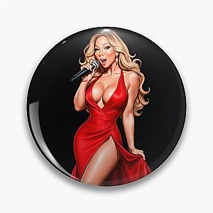 Caricature of Mariah Carey Pin