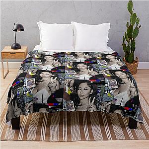 Mariah the Scientist Collage Throw Blanket