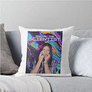 First Day of Mariah the Scientist Trippy Design Vintage Style Art Throw Pillow