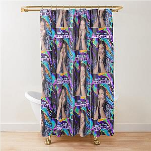First Day of Mariah the Scientist Trippy Vintage Style Art Shower Curtain