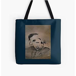 Marilyn Manson Fine Art Portrait - Dark - Gothic - Marilyn Manson (1) All Over Print Tote Bag