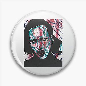 Marilyn Manson painting Pin