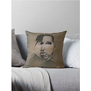 Marilyn Manson Fine Art Portrait - Dark - Gothic - Marilyn Manson Throw Pillow