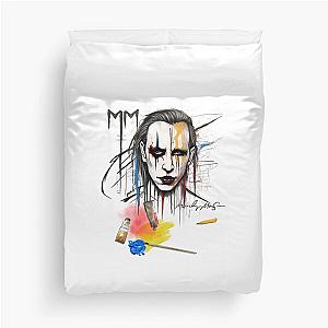 Marilyn Manson in Sketch Duvet Cover