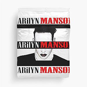 Marilyn manson -  American singer Marilyn Manson - Real Name ''Brian Hugh Warner'' Duvet Cover