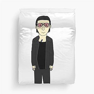 April Marilyn Manson Walking Duvet Cover