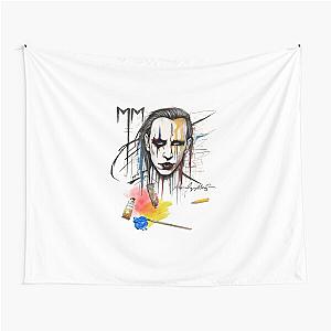 Marilyn Manson in Sketch Tapestry