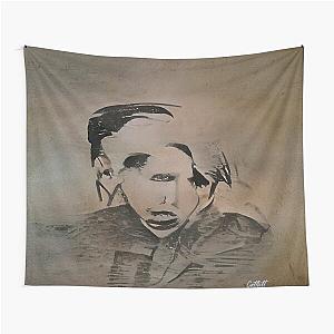 Marilyn Manson Fine Art Portrait - Dark - Gothic - Marilyn Manson Tapestry