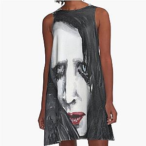 Marilyn Manson Painting A-Line Dress