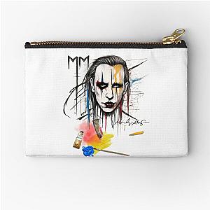 Marilyn Manson in Sketch Zipper Pouch