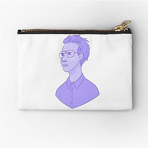 Purple Marilyn Manson Zipper Pouch