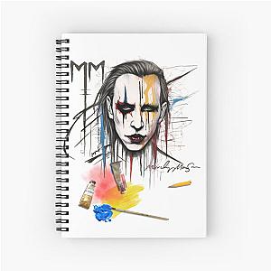 Marilyn Manson in Sketch Spiral Notebook