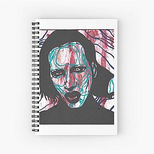 Marilyn Manson painting Spiral Notebook