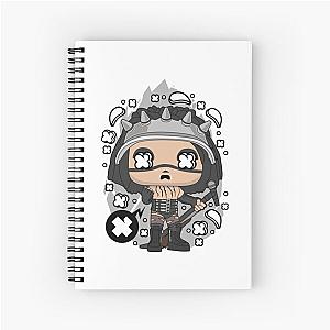 Marilyn Manson Inspired Pop Art Spiral Notebook