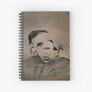 Marilyn Manson Fine Art Portrait - Dark - Gothic - Marilyn Manson Spiral Notebook