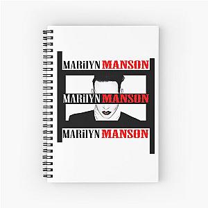 Marilyn manson -  American singer Marilyn Manson - Real Name ''Brian Hugh Warner'' Spiral Notebook