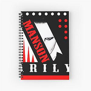 3D Art Marilyn Manson - 90s Music Lover  Spiral Notebook