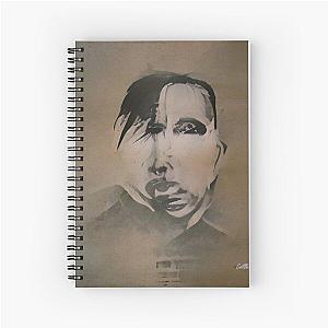 Marilyn Manson Fine Art Portrait - Dark - Gothic - Marilyn Manson Spiral Notebook