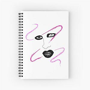 Marilyn Manson Typography Spiral Notebook