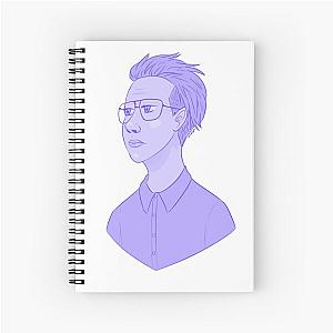 Purple Marilyn Manson Spiral Notebook