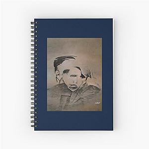 Marilyn Manson Fine Art Portrait - Dark - Gothic - Marilyn Manson (1) Spiral Notebook