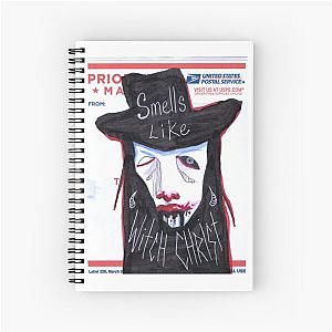 Marilyn Manson Priority Mail Sticker  Spiral Notebook