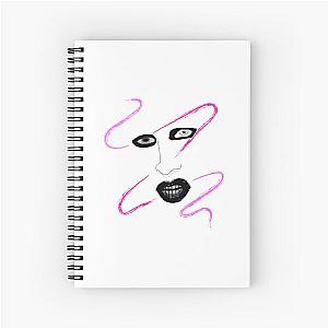 Marilyn Manson Typography Spiral Notebook