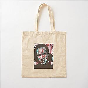 Marilyn Manson painting Cotton Tote Bag