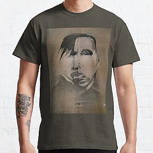 Marilyn Manson Fine Art Portrait - Dark - Gothic - Marilyn Manson Classic T-Shirt RB2709