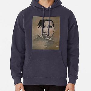 Marilyn Manson Fine Art Portrait - Dark - Gothic - Marilyn Manson Pullover Hoodie RB2709