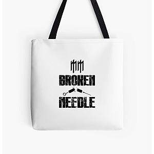 Marilyn Manson Broken Needle black All Over Print Tote Bag RB2709