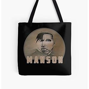 Cool Marilyn Manson Fine Art Portrait - Dark - Gothic - Marilyn Manson All Over Print Tote Bag RB2709