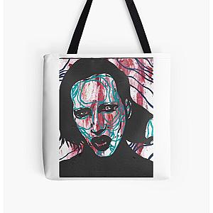 Marilyn Manson painting All Over Print Tote Bag RB2709