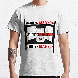 Marilyn manson American singer Marilyn MansonReal Name _Brian Hugh Warner_ Classic T-Shirt RB2709