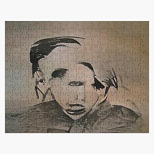 Marilyn Manson Fine Art Portrait - Dark - Gothic - Marilyn Manson Jigsaw Puzzle RB2709