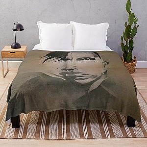 Marilyn Manson Fine Art Portrait - Dark - Gothic - Marilyn Manson Throw Blanket RB2709