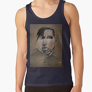 Marilyn Manson Fine Art Portrait - Dark - Gothic - Marilyn Manson Tank Top RB2709